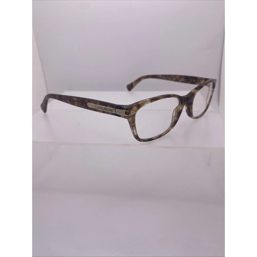 Coach Eyeglasses FRAMES ONLY HC 6065 49-17-135 Confetti Light Brown 378